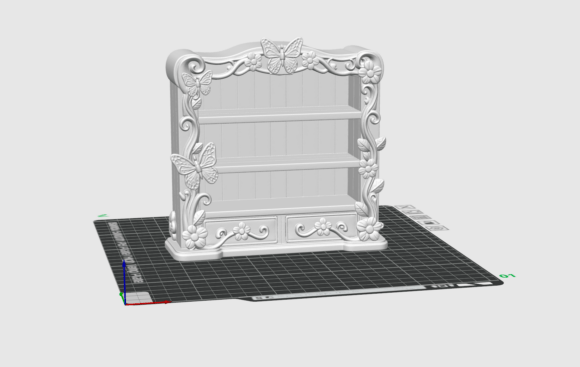 Fairy Butterfly Shelf STL | Enchanted 3D Print Organizer - Image 4