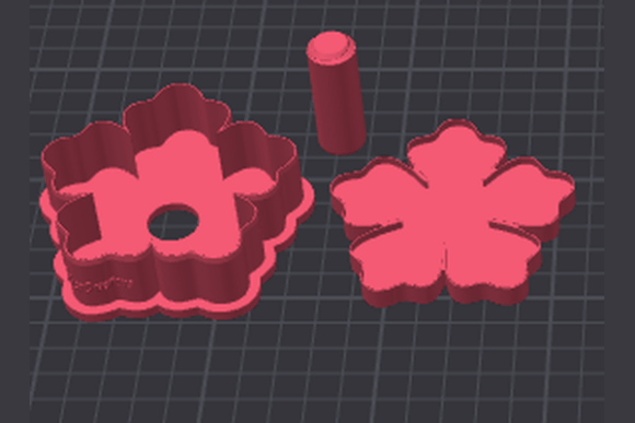 Flower Cake Pop Mold STL Files - Printable Floral Dessert Molds - Image 2