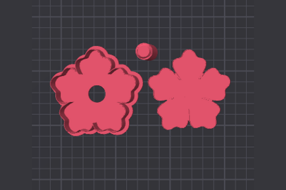 Flower Cake Pop Mold STL Files - Printable Floral Dessert Molds - Image 5