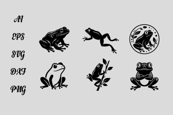 Frog Silhouette SVG Bundle