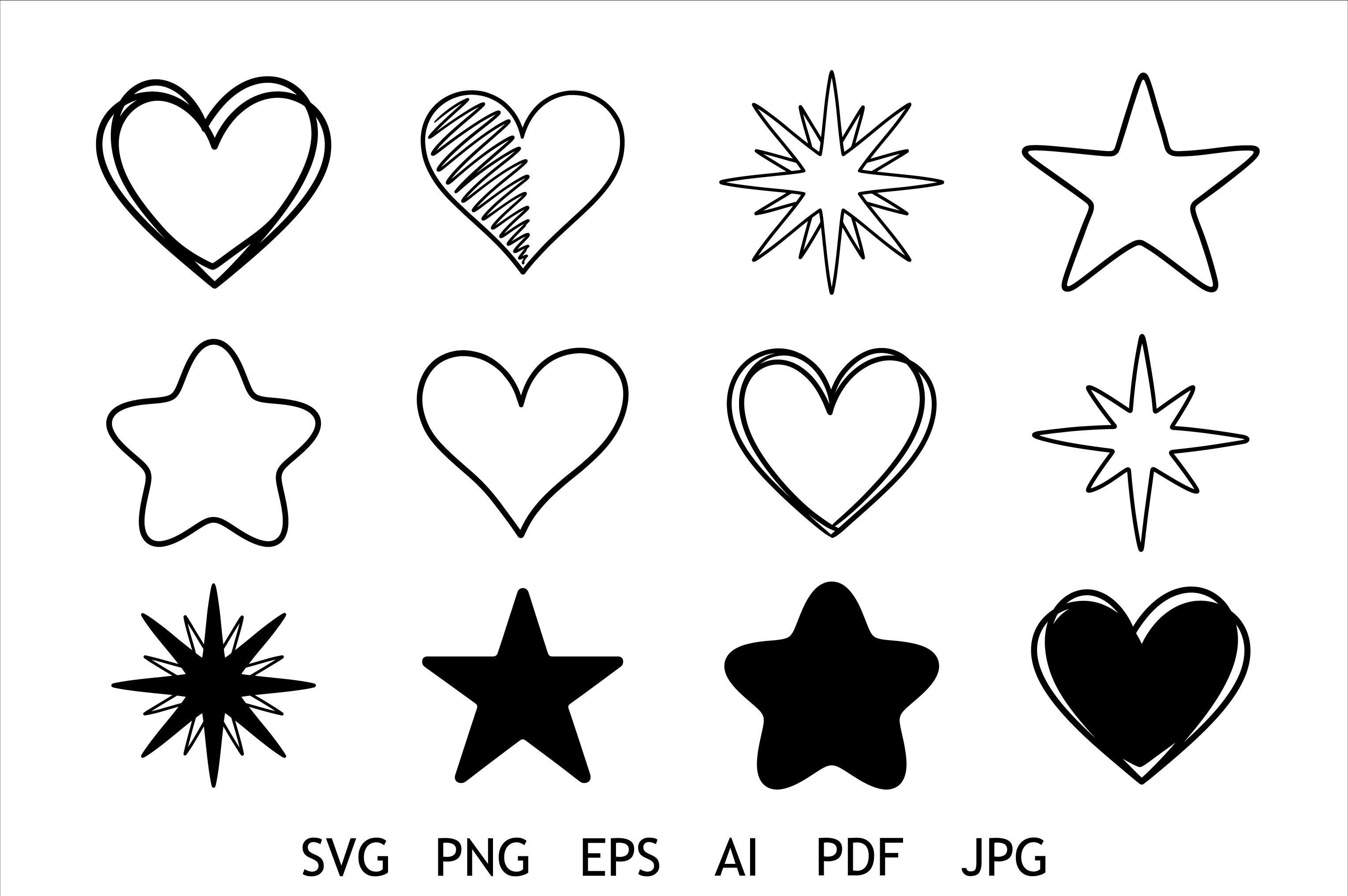 Heart Star SVG Bundle