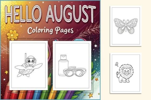 Hello August Coloring Book