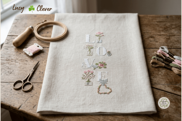 Love Cross Stitch Pattern PDF