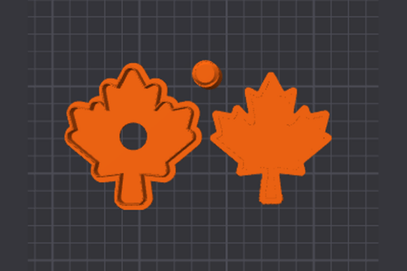 Maple Leaf Cake Pop Mold STL Files | Fall Harvest Treats - Image 3