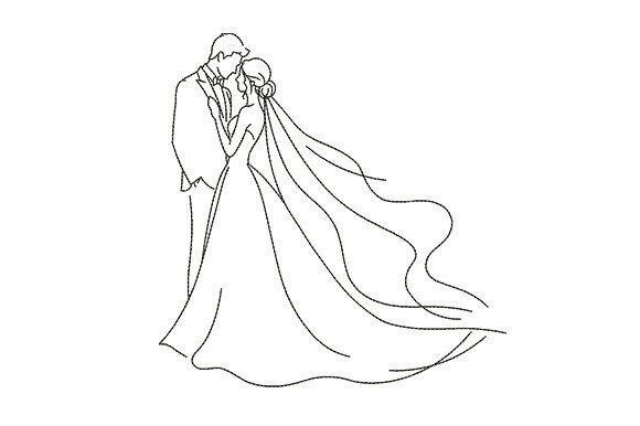 Minimalist Wedding Couple