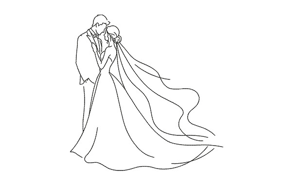 Minimalist Wedding Couple