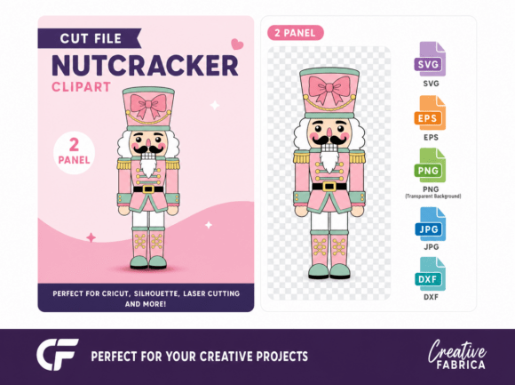 Pink Nutcracker Christmas SVG