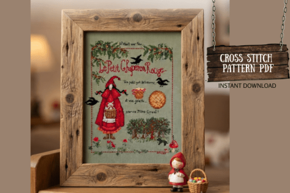 Red Riding Hood Cross Stitch Pattern