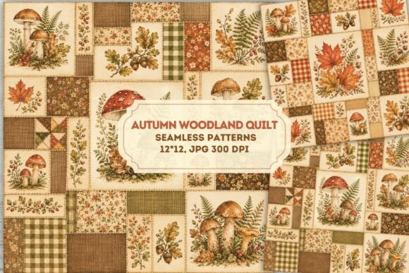Seamless Paper: Autumn Woodland Quilt