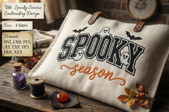 Spooky Season Embroidery Design