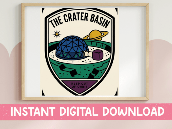 The Crater Basin Space Badge