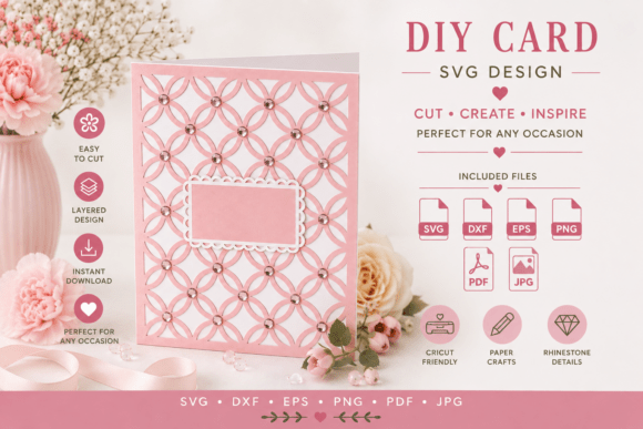 A2 Greeting Card Template | Cricut SVG |