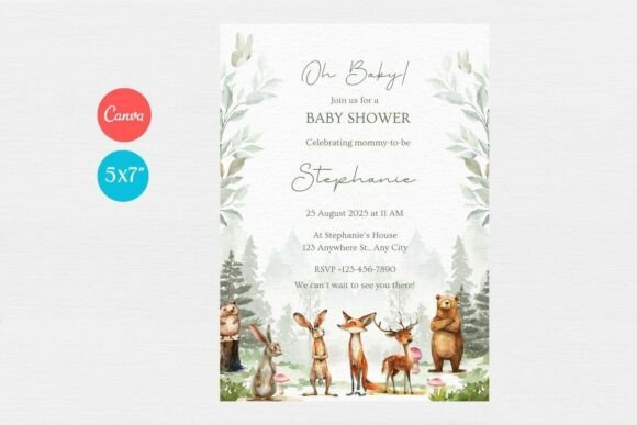 Baby Shower Invitation Template 201