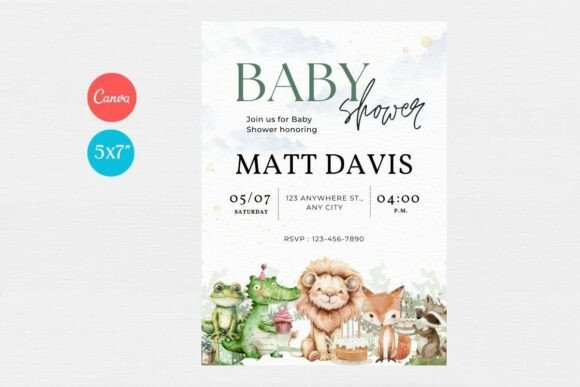 Baby Shower Invitation Template 204