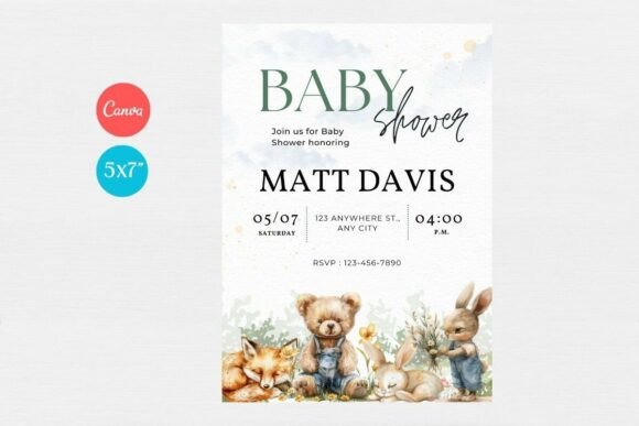 Baby Shower Invitation Template 296