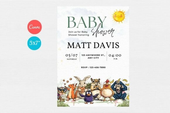 Baby Shower Invitation Template 300