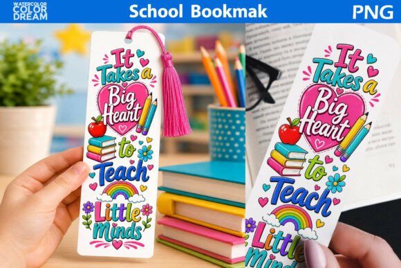 Big Heart Teacher Bookmark