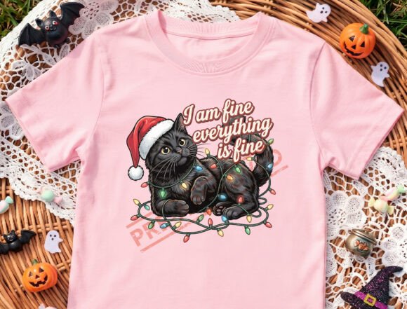 Black Cat Christmas Png Cat Mom Gift