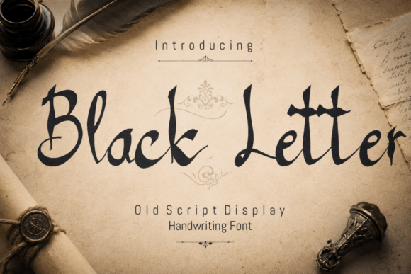 Black Letter Blackletter Font By TaralArt