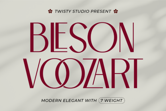 Bleson Voozart Sans Serif Font By Twistystd