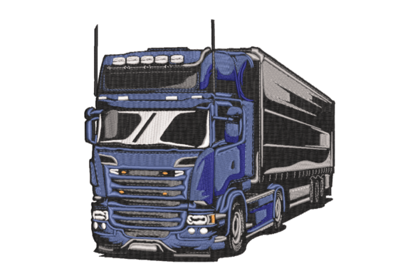 Blue Black Truck