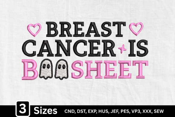 Breast Cancer is Boo Sheet, Pink Ghost