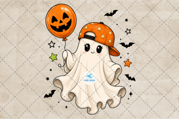 Cute Halloween Ghost Boys Kids Png