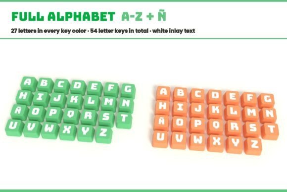 Dino Click Keychains | 3D Print Swappable Alphabet & Icons - Image 2