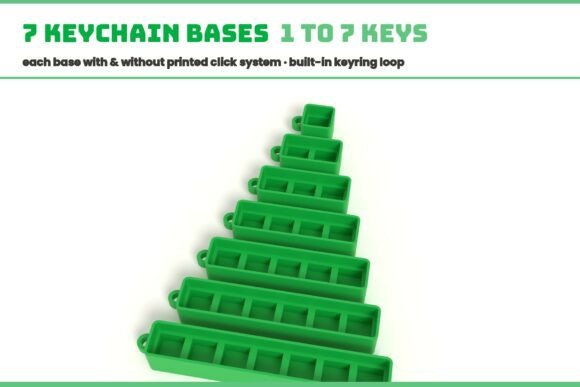 Dino Click Keychains | 3D Print Swappable Alphabet & Icons - Image 4
