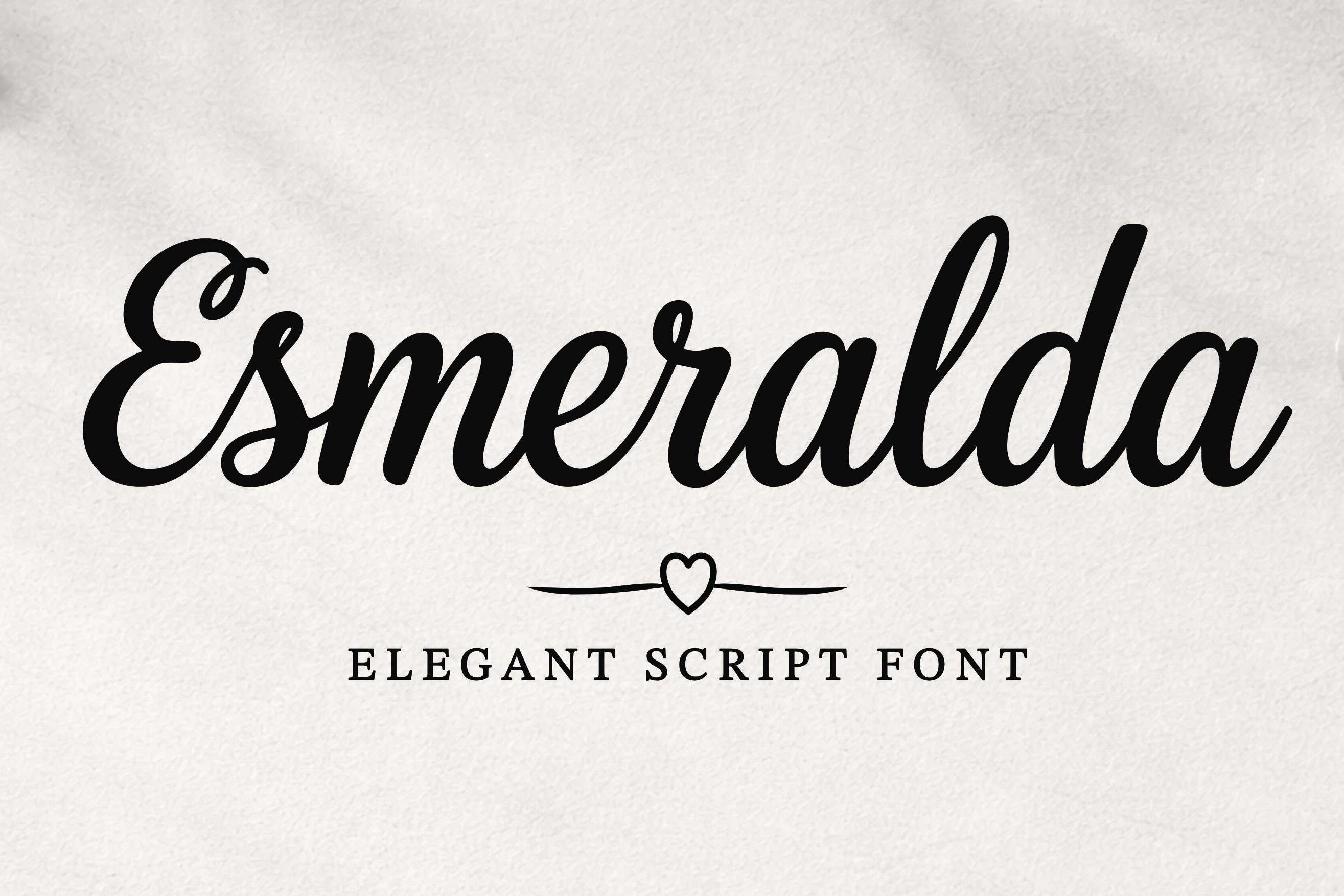 Esmeralda elegant handwritten wedding invitation font