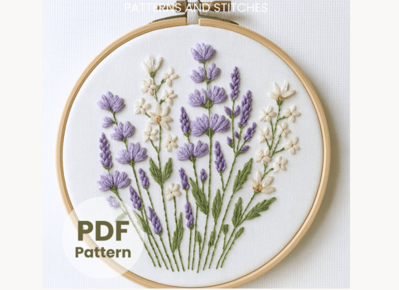 Floral Bouquet Embroidery Pattern