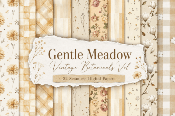 Gentle Meadow Vintage Botanicals Papers