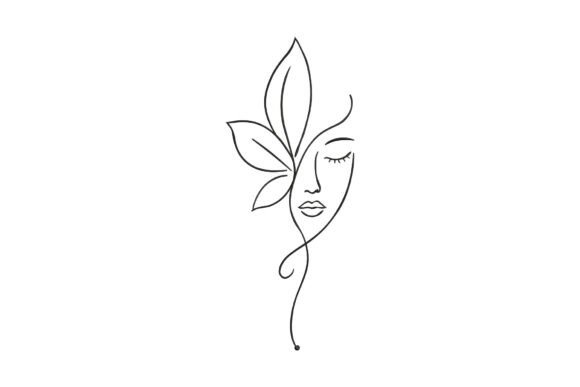 Girl Face Butterfly