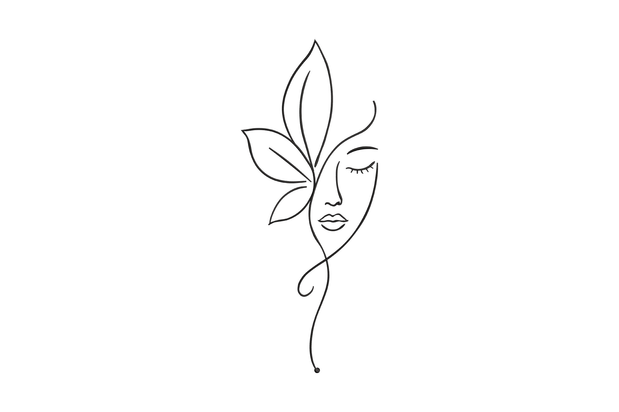 Girl Face Butterfly