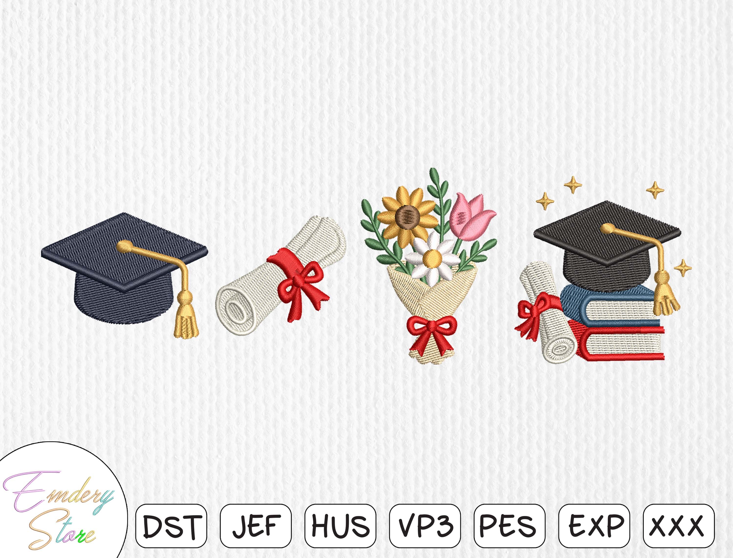 Graduation Embroidery Design