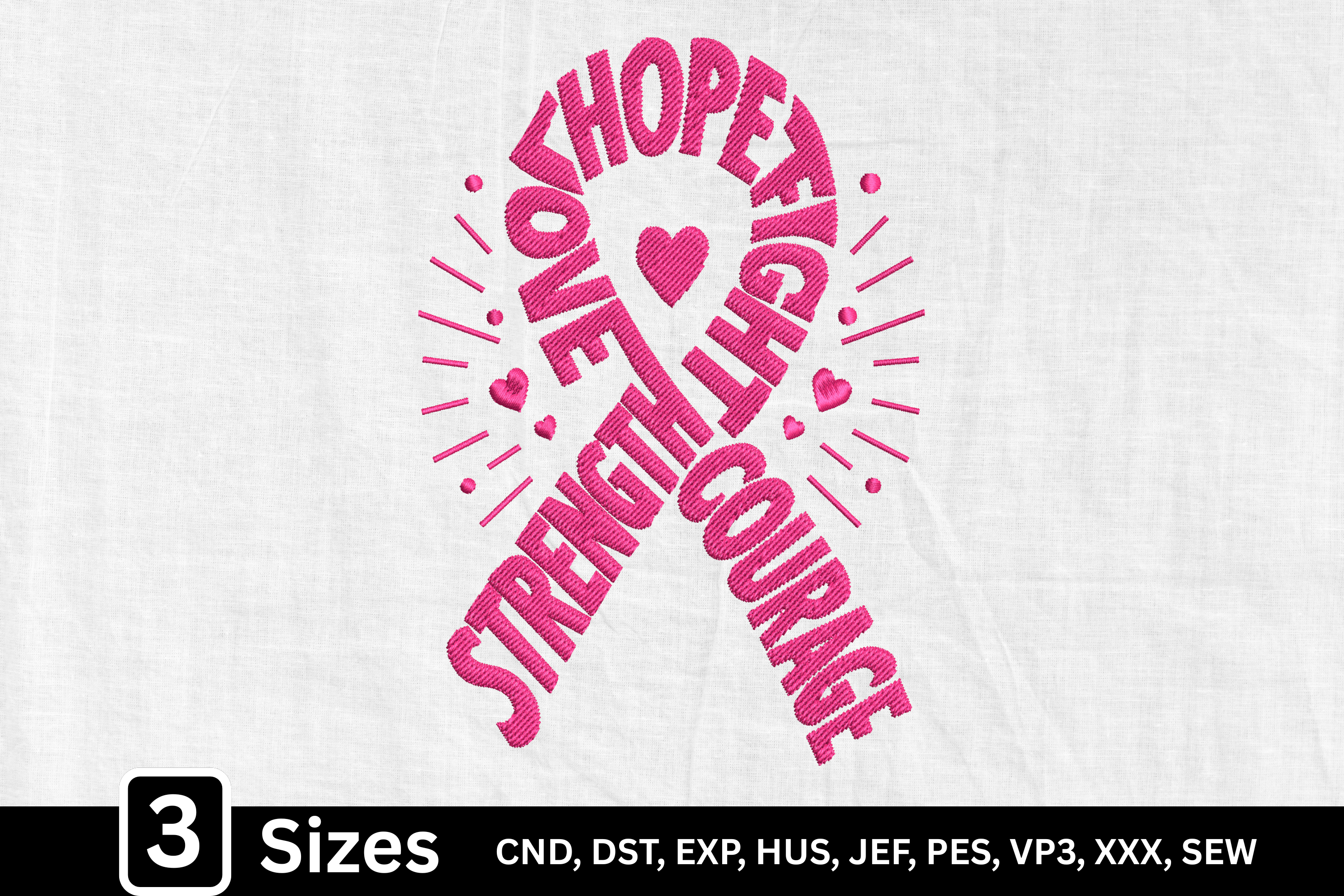 Hope Together We Fight Pink Ribbon