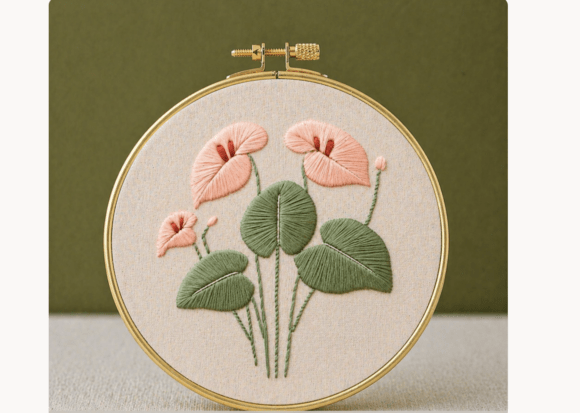 Houseplant Embroidery Pattern