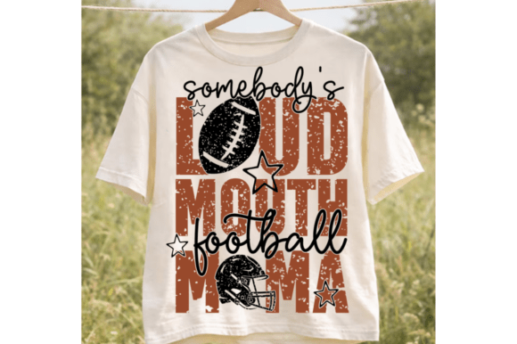 Loud Mouth Football Mama Svg,Game Day Pn