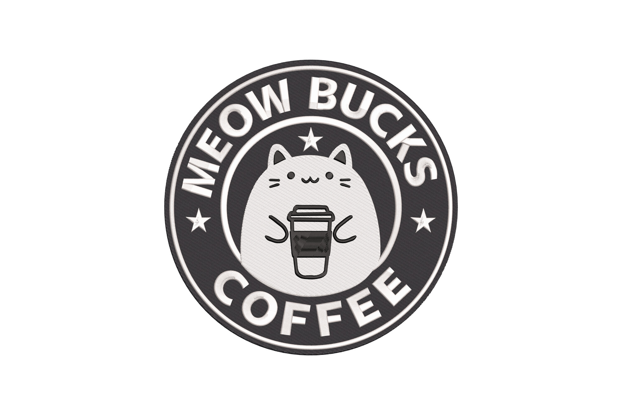 Meow Bucks Coffee Funny Cat