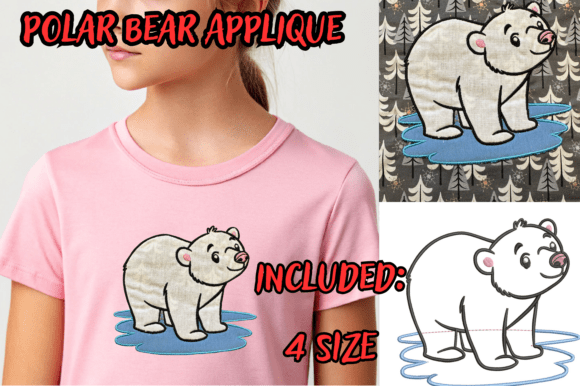 Polar Bear Applique