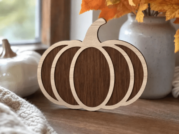 Pumpkin Silhouette Laser Cut Design Laser Cutting