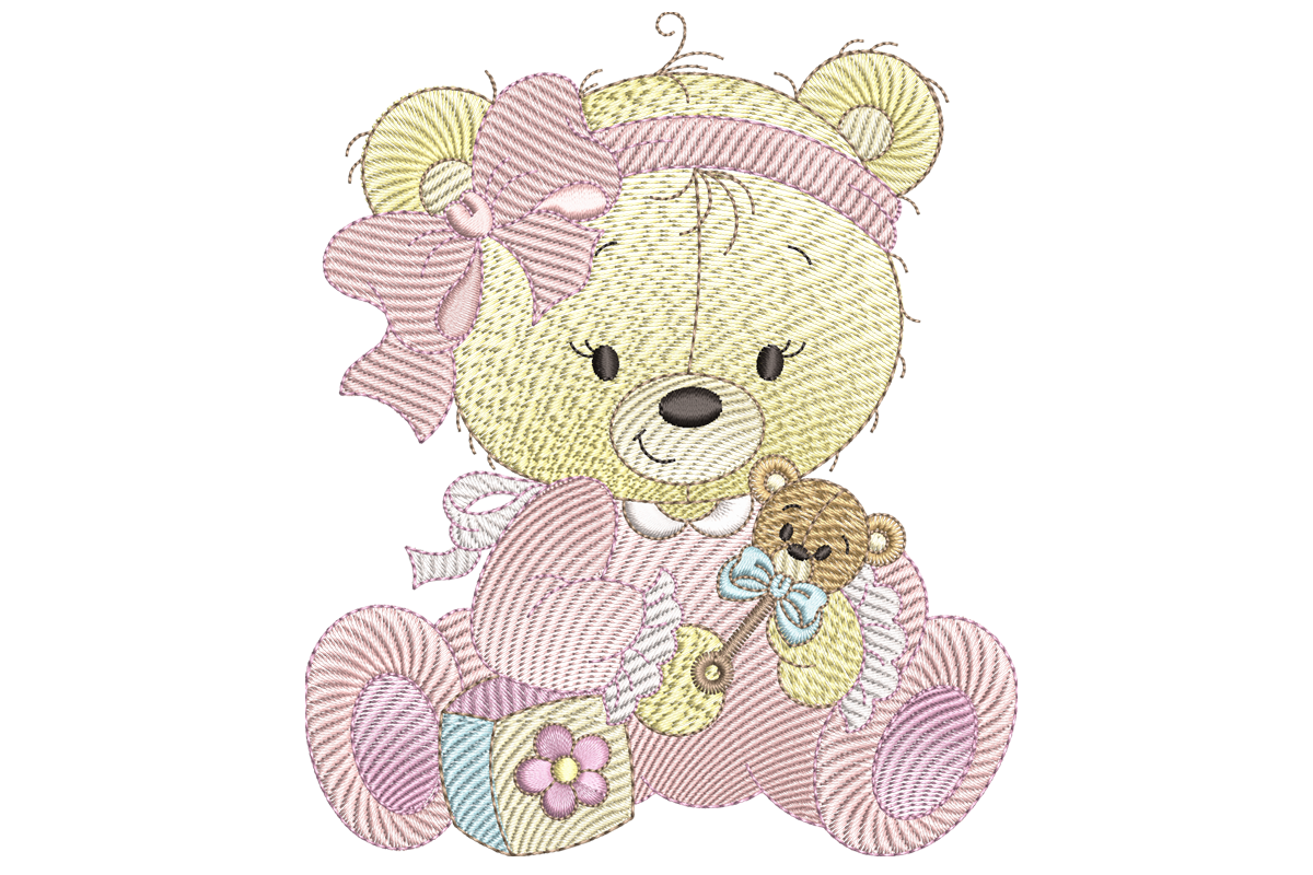 Teddy Bear Tea Party Embroidery