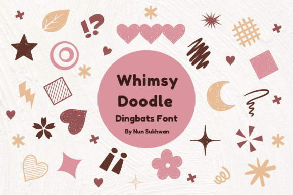 Whimsy Doodle Dingbats Font By Nun Sukhwan
