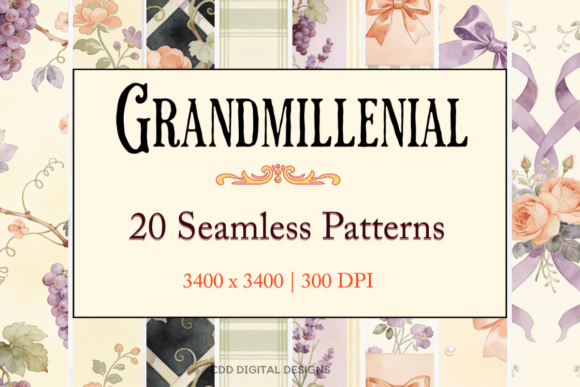 20 Grandmillennial Digital Papers