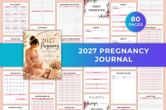 2027 Pregnancy Journal KDP Interiors