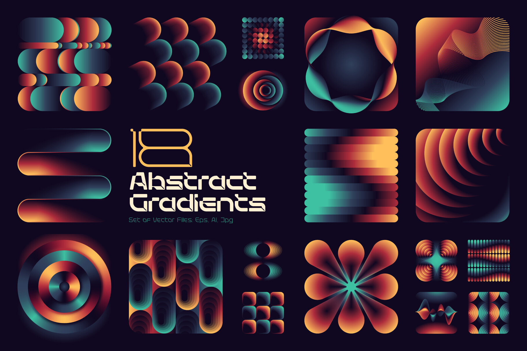Abstract Gradient Vectors Graphic by Gleb Guralnyk · Creative Fabrica