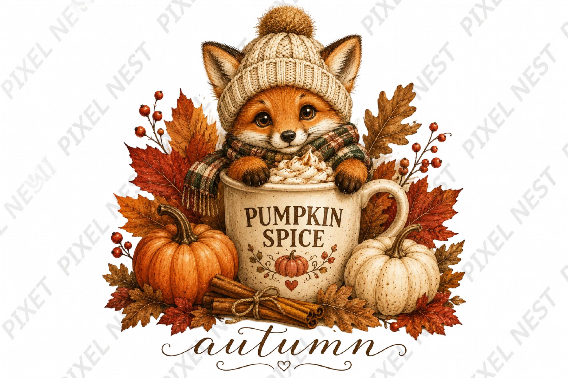 Autumn PNG, Fall Sublimation, Halloween
