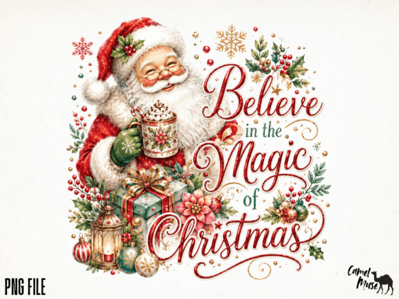 Believe in the Magic of Christmas PNG