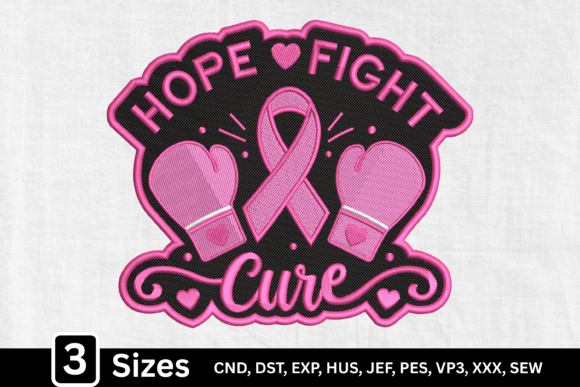 Breast Cancer Pink Ribbon Boxing Gloves