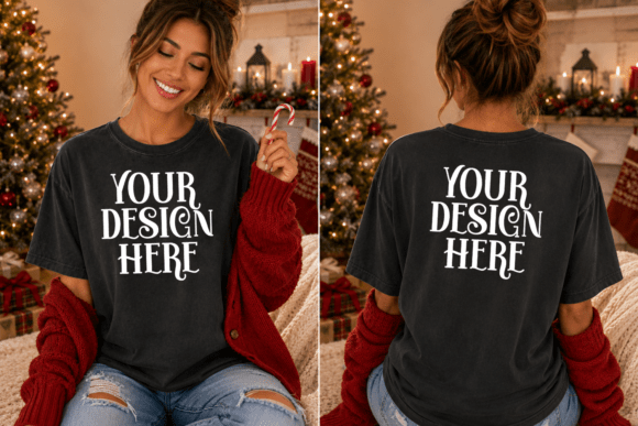 CC1717 Christmas Front & Back Mockup